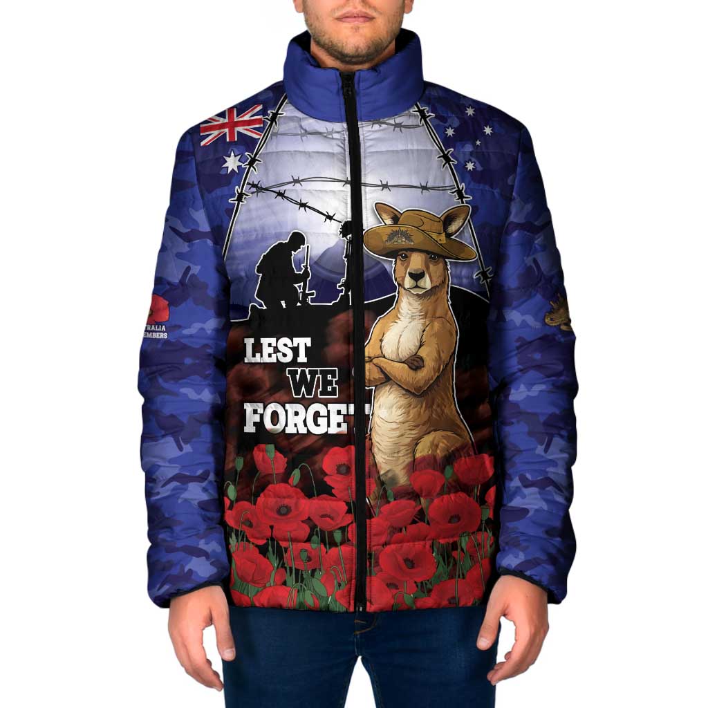 ANZAC Day Padded Jacket Lest We Forget