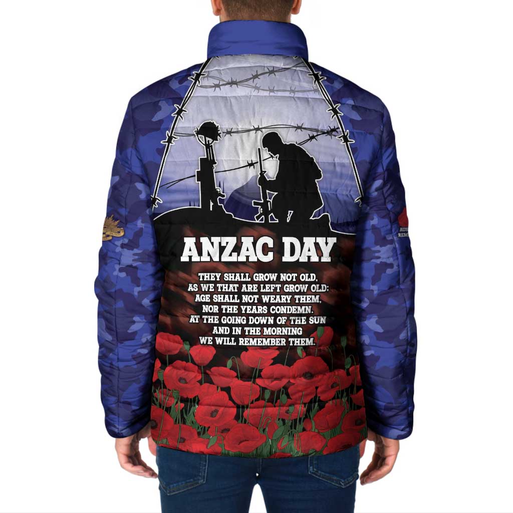 ANZAC Day Padded Jacket Lest We Forget