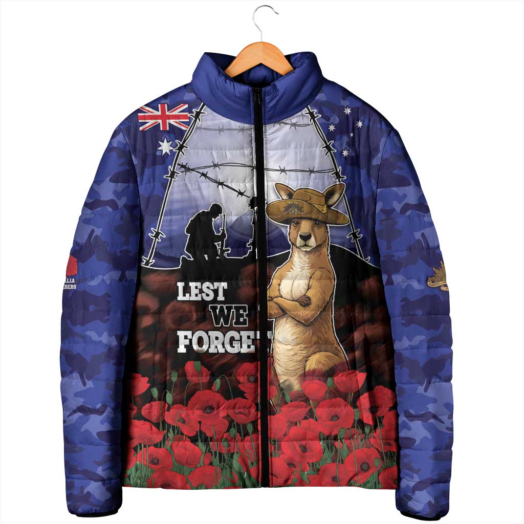 ANZAC Day Padded Jacket Lest We Forget