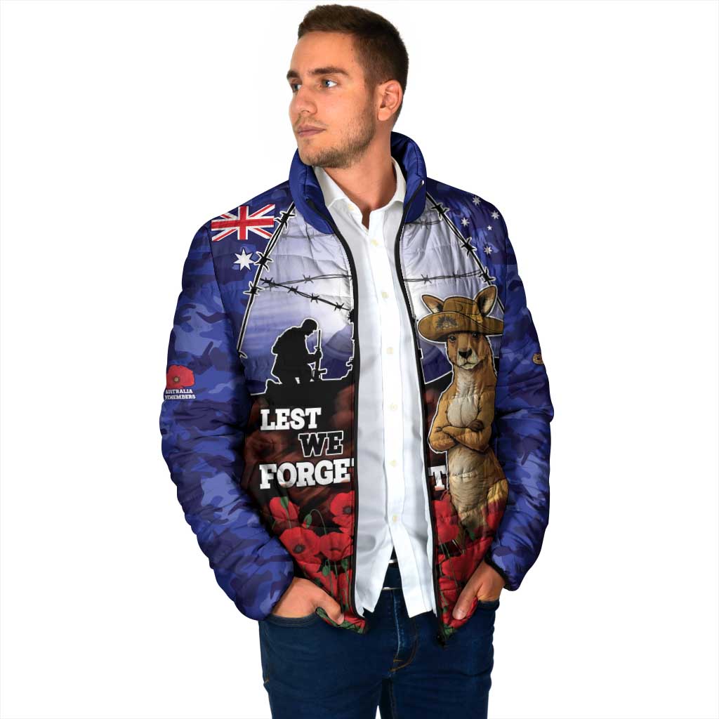 ANZAC Day Padded Jacket Lest We Forget
