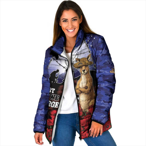 ANZAC Day Padded Jacket Lest We Forget