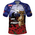 ANZAC Day Polo Shirt Lest We Forget