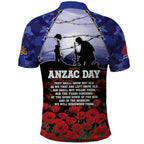 ANZAC Day Polo Shirt Lest We Forget