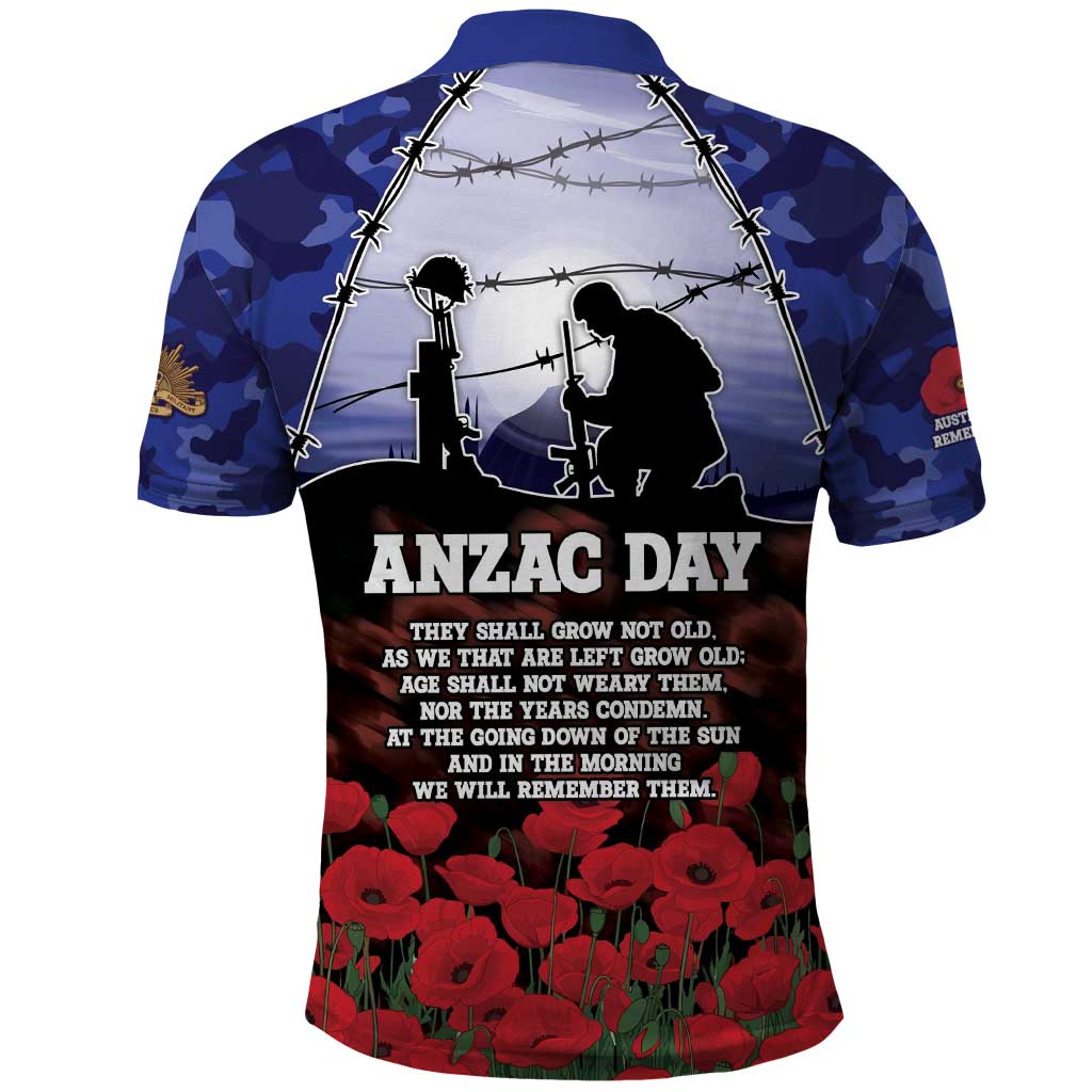 ANZAC Day Polo Shirt Lest We Forget