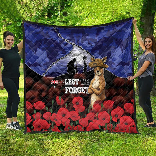 ANZAC Day Quilt Lest We Forget
