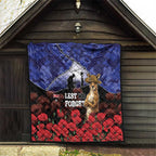 ANZAC Day Quilt Lest We Forget