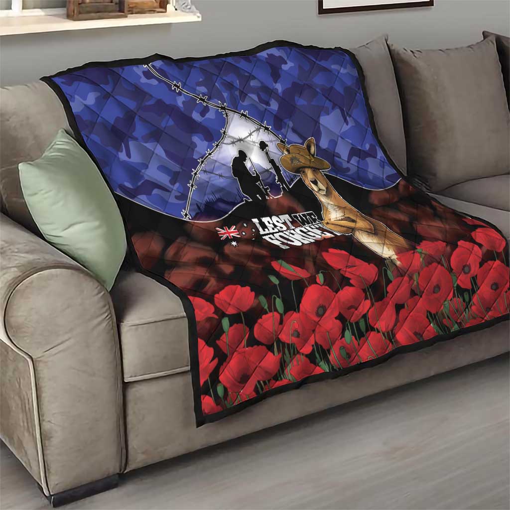 ANZAC Day Quilt Lest We Forget