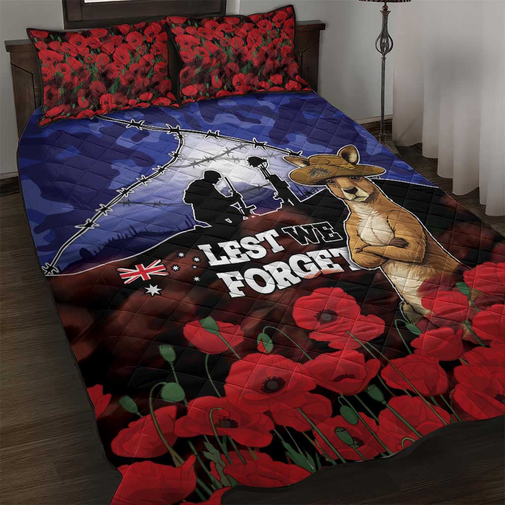 ANZAC Day Quilt Bed Set Lest We Forget