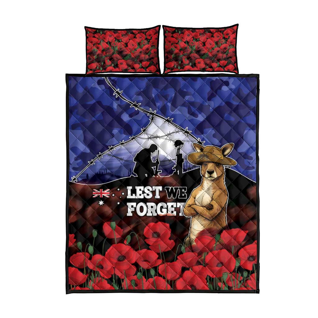 ANZAC Day Quilt Bed Set Lest We Forget