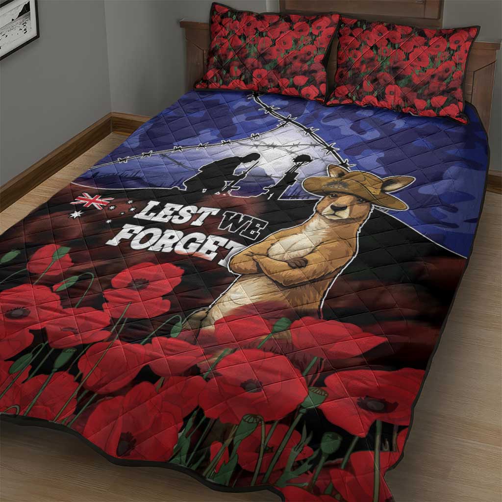 ANZAC Day Quilt Bed Set Lest We Forget