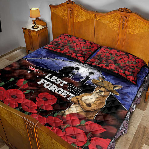 ANZAC Day Quilt Bed Set Lest We Forget