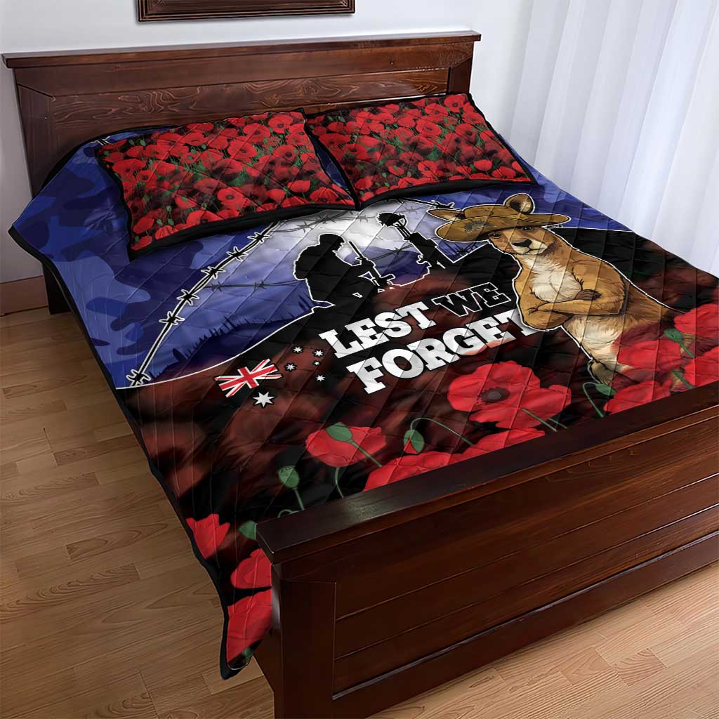 ANZAC Day Quilt Bed Set Lest We Forget