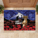 ANZAC Day Rubber Doormat Lest We Forget