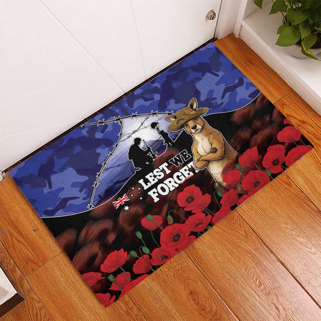 ANZAC Day Rubber Doormat Lest We Forget