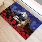 ANZAC Day Rubber Doormat Lest We Forget