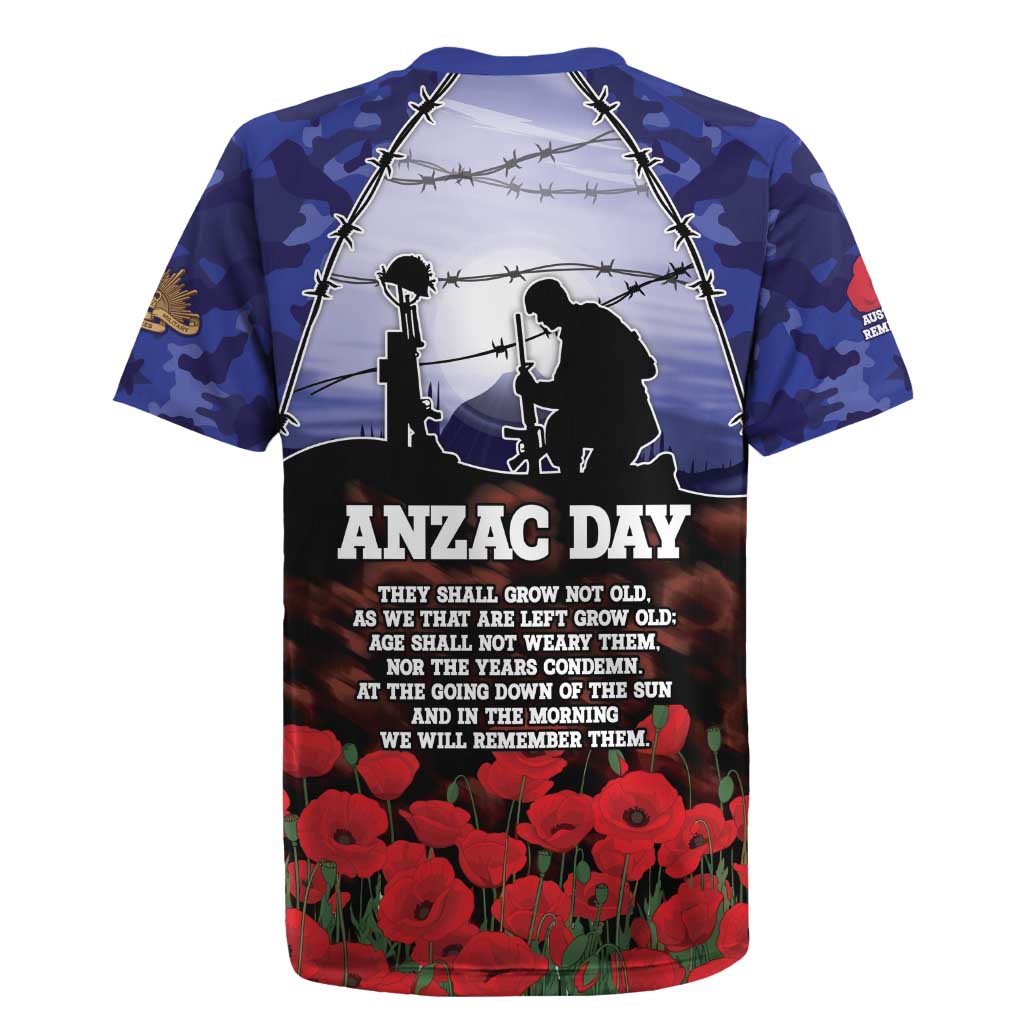 ANZAC Day Rugby Jersey Lest We Forget