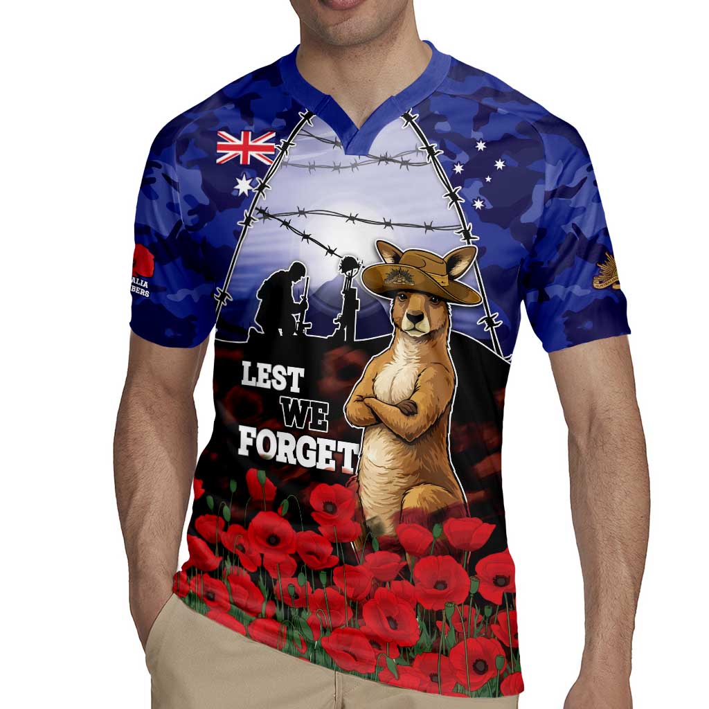 ANZAC Day Rugby Jersey Lest We Forget
