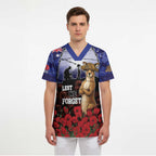ANZAC Day Scrub Top Lest We Forget
