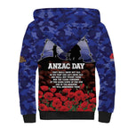 ANZAC Day Sherpa Hoodie Lest We Forget