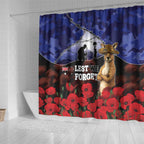 ANZAC Day Shower Curtain Lest We Forget