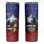 ANZAC Day Skinny Tumbler Lest We Forget