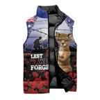 ANZAC Day Sleeveless Puffer Jacket Lest We Forget