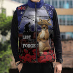 ANZAC Day Sleeveless Puffer Jacket Lest We Forget