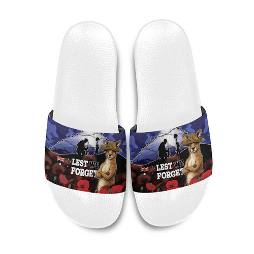 ANZAC Day Slide Sandals Lest We Forget