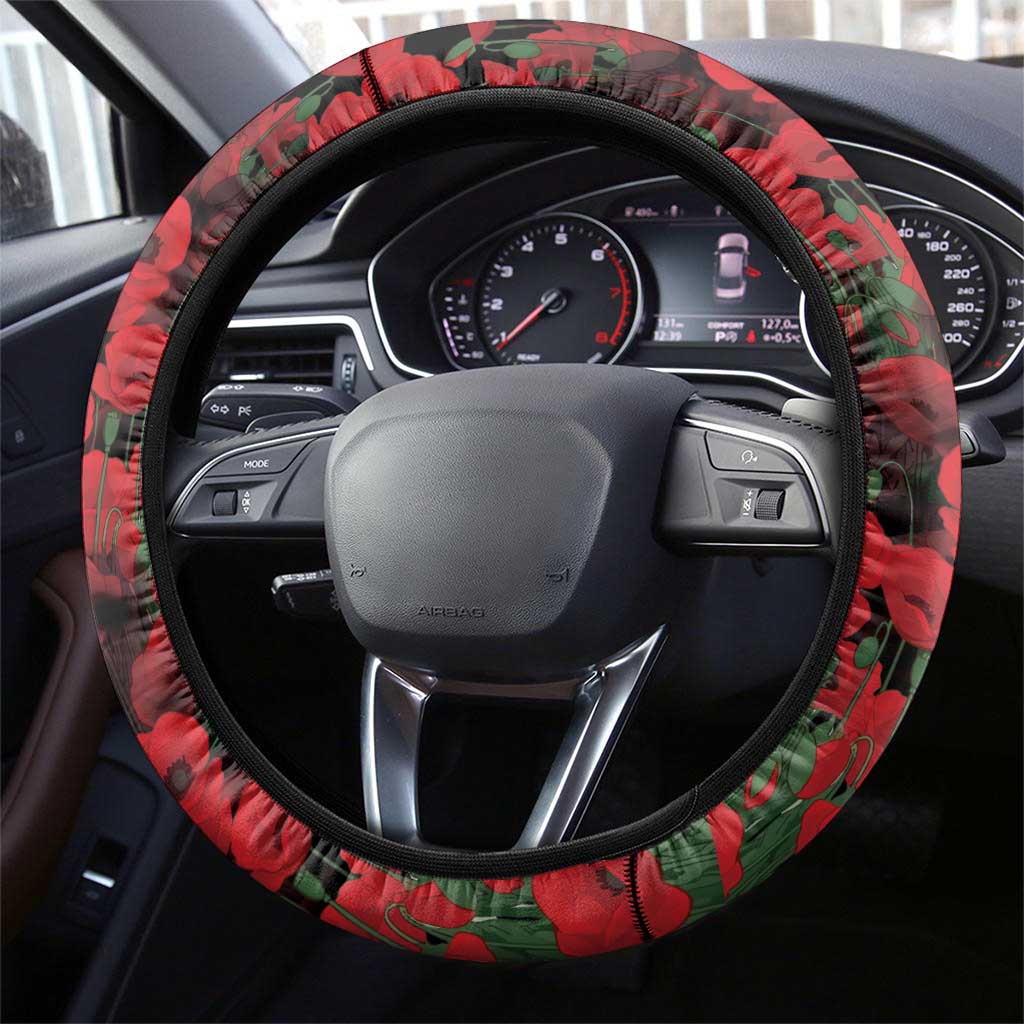 ANZAC Day Steering Wheel Cover Lest We Forget