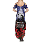 ANZAC Day Summer Maxi Dress Lest We Forget