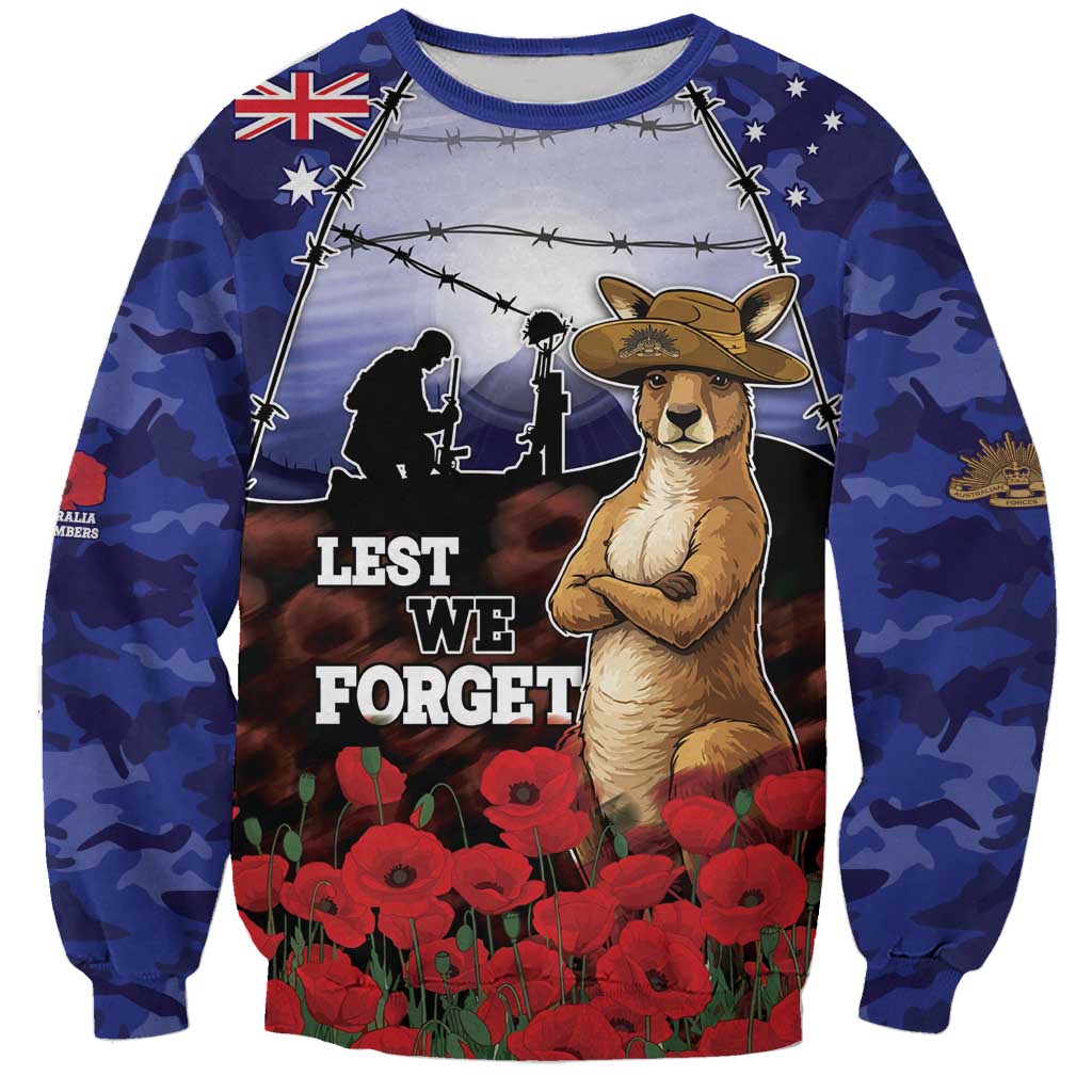 ANZAC Day Sweatshirt Lest We Forget