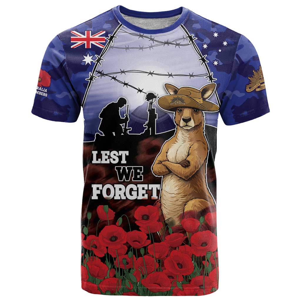 ANZAC Day T Shirt Lest We Forget