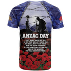 ANZAC Day T Shirt Lest We Forget