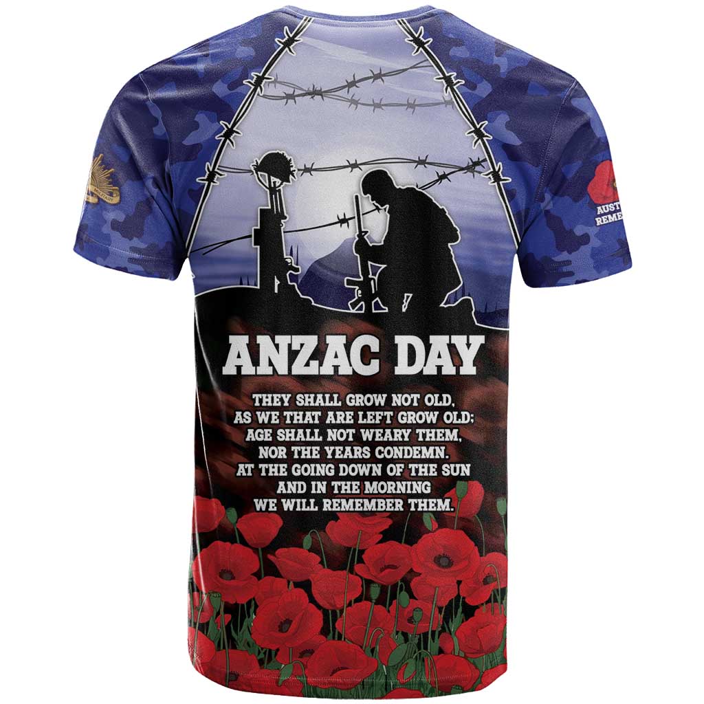 ANZAC Day T Shirt Lest We Forget