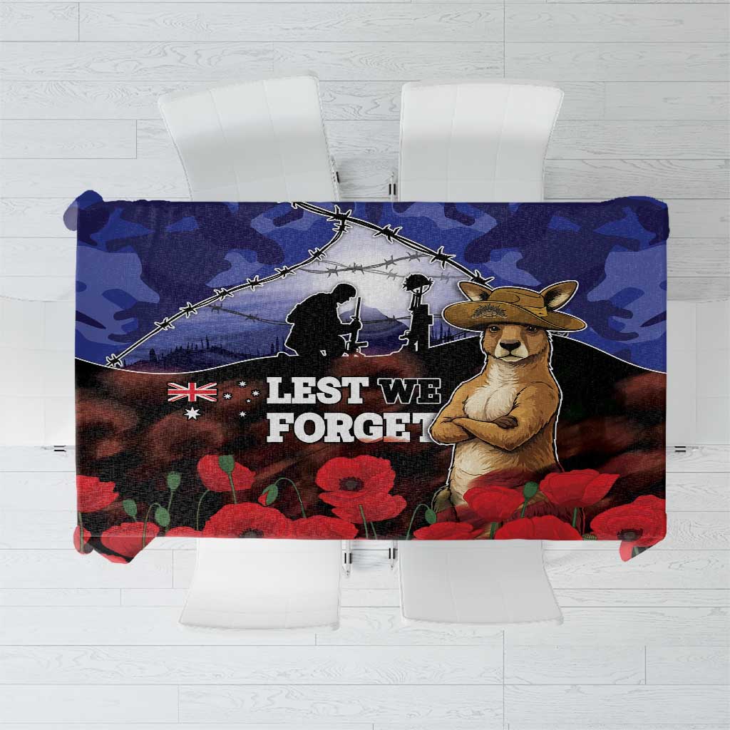 ANZAC Day Tablecloth Lest We Forget