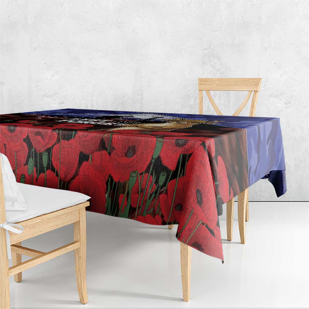 ANZAC Day Tablecloth Lest We Forget