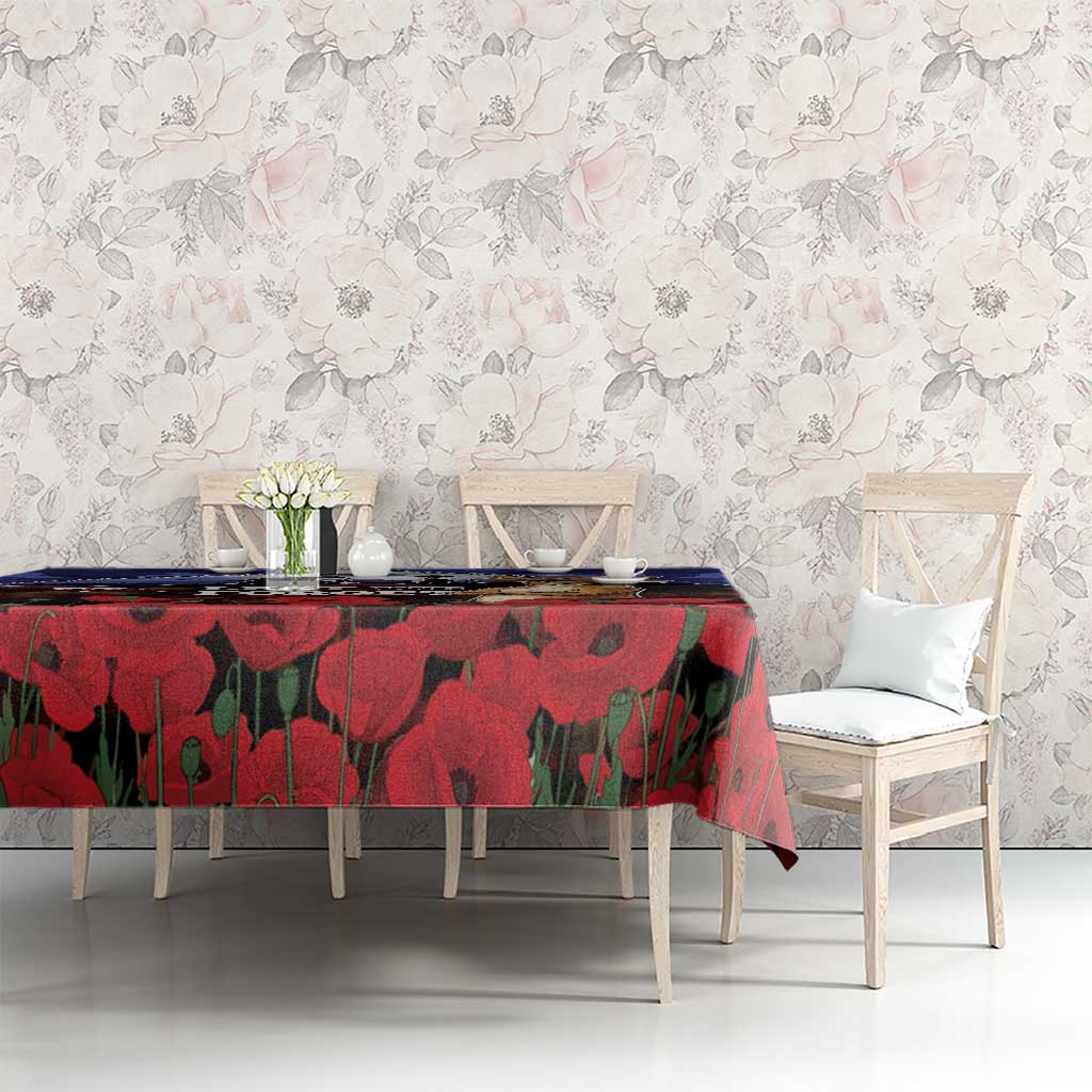 ANZAC Day Tablecloth Lest We Forget