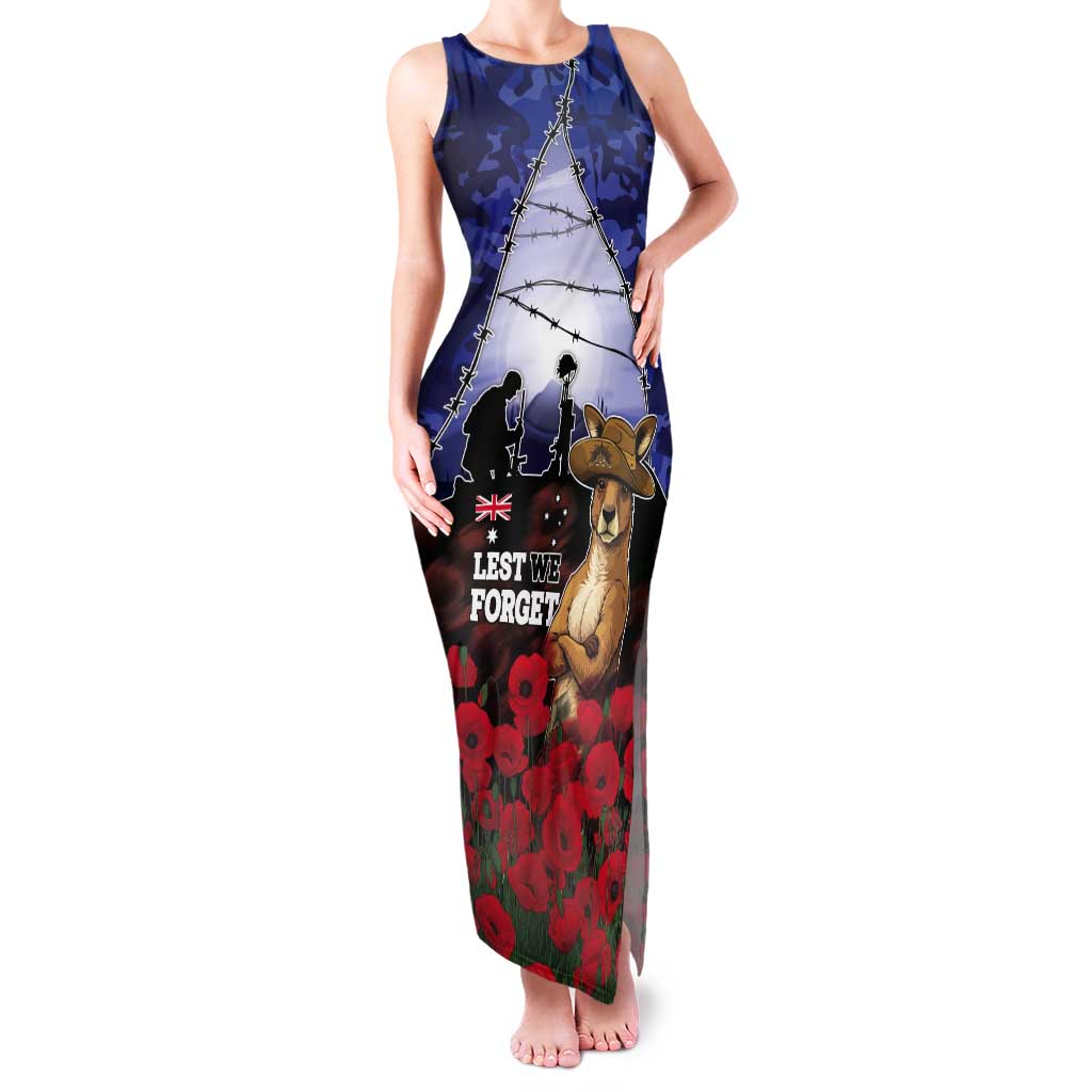 ANZAC Day Tank Maxi Dress Lest We Forget
