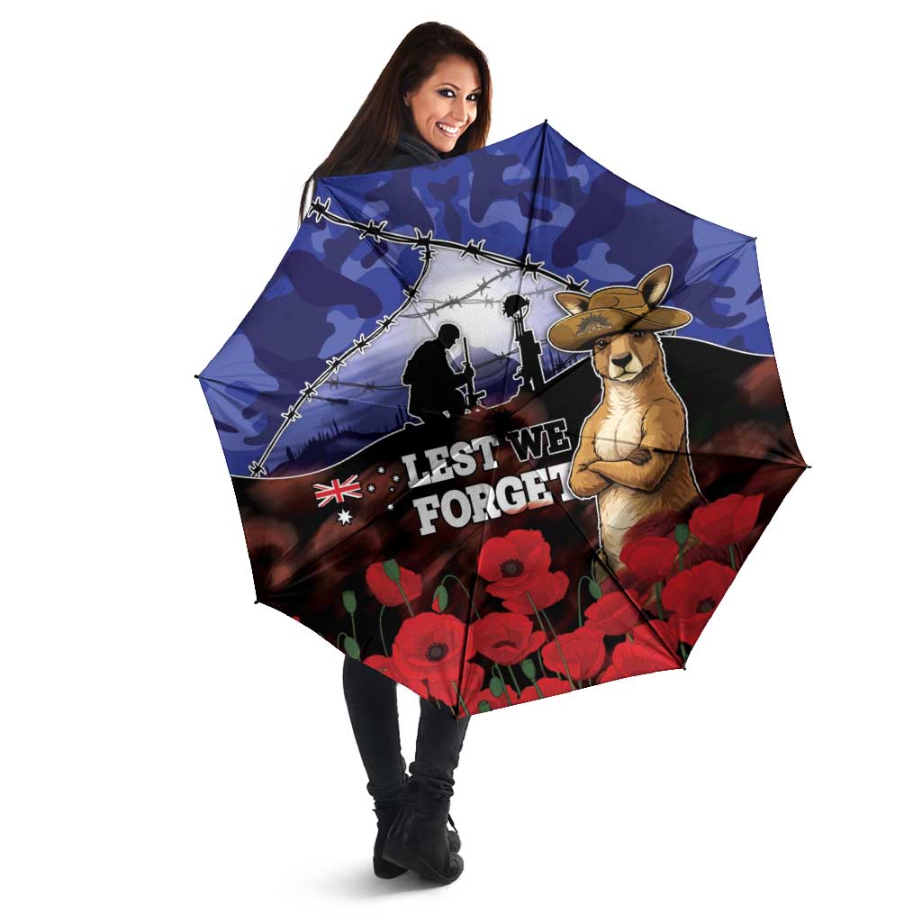 ANZAC Day Umbrella Lest We Forget