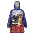 ANZAC Day Wearable Blanket Hoodie Lest We Forget