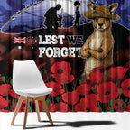 ANZAC Day Window Curtain Lest We Forget