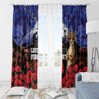 ANZAC Day Window Curtain Lest We Forget