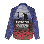 ANZAC Day Women Casual Shirt Lest We Forget