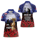 ANZAC Day Women Polo Shirt Lest We Forget