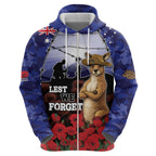 ANZAC Day Zip Hoodie Lest We Forget