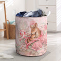 Breast Cancer Awareness Laundry Basket Mother Kangaroo And Ribbon Hope