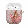 Breast Cancer Awareness AirPods Case Mother Kangaroo And Ribbon Hope
