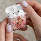 Breast Cancer Awareness AirPods Case Mother Kangaroo And Ribbon Hope