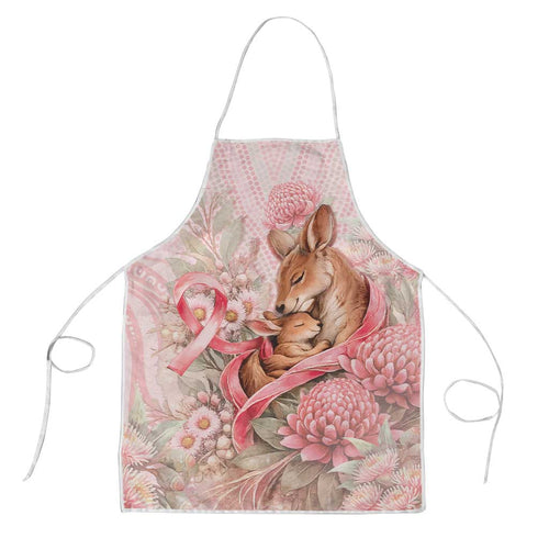 Breast Cancer Awareness Apron Mother Kangaroo And Ribbon Hope