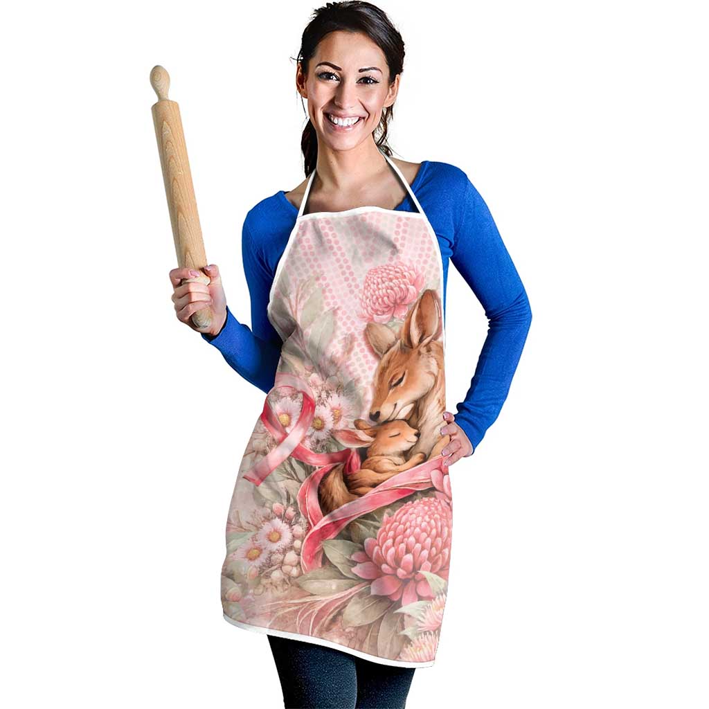 Breast Cancer Awareness Apron Mother Kangaroo And Ribbon Hope